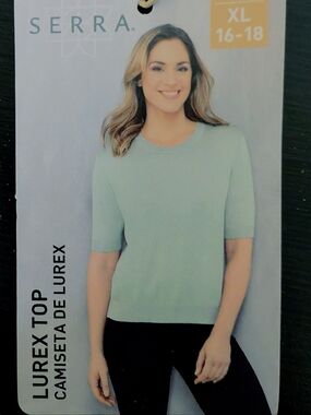 Serra Short Sleeve Lurex Sweater/Top